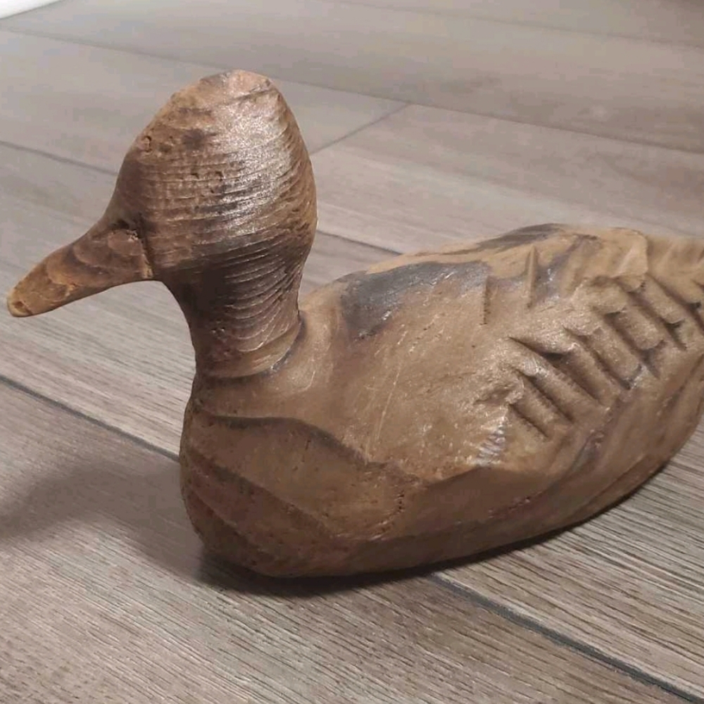 Handcrafted Wooden Duck - One Of A Kind